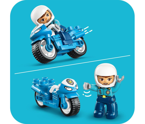 LEGO DUPLO 10471 Niebieski motocykl policyjny - 1473393 - zdjęcie 8